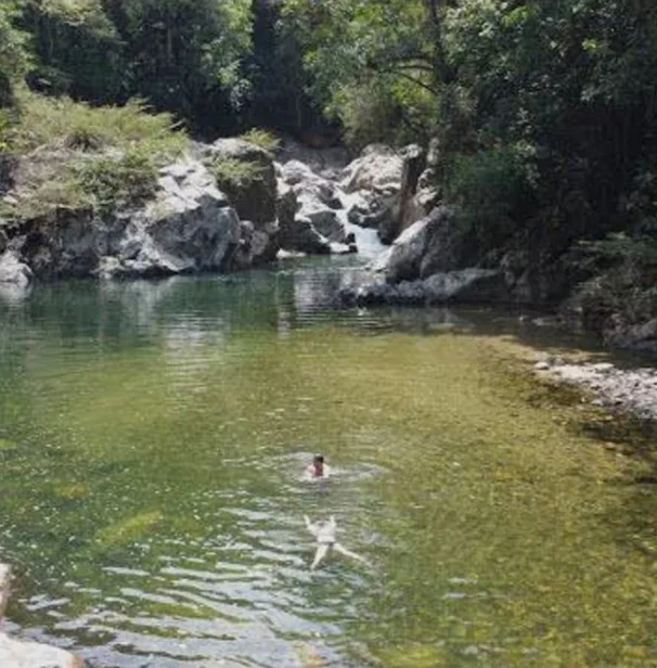 a natural freshwater pool