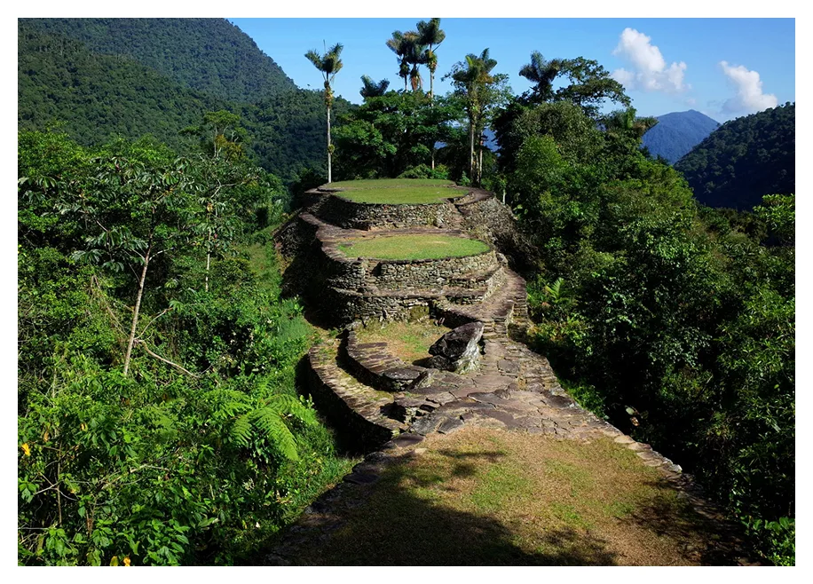 An aerial image of The Lost City